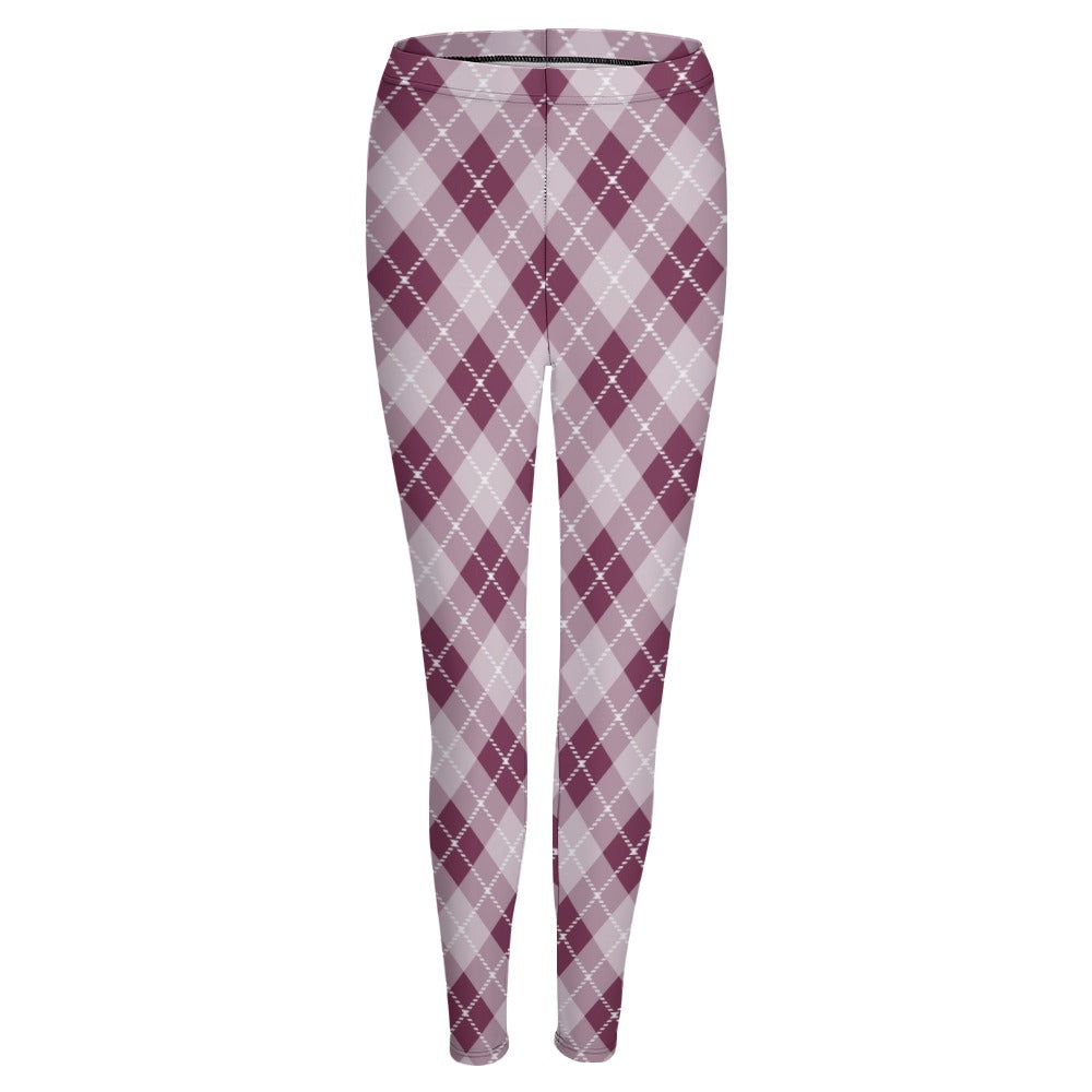 Plum Plaid Leggings