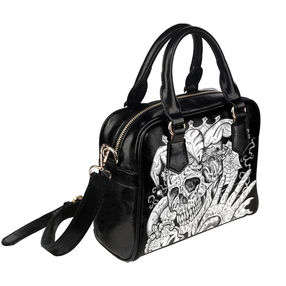 Jester Skull Shoulder Handbag