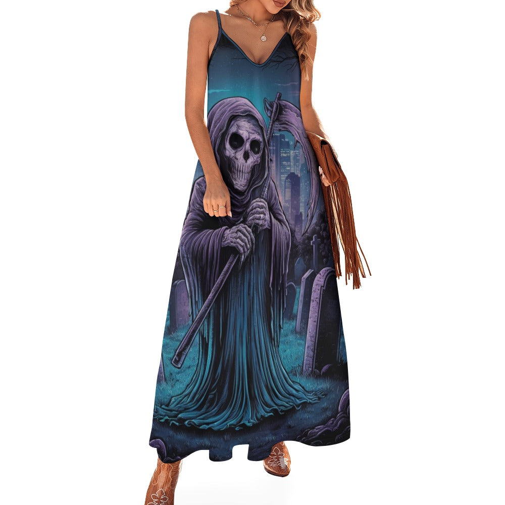 The Reaper Waits Sling Ankle Long Dress