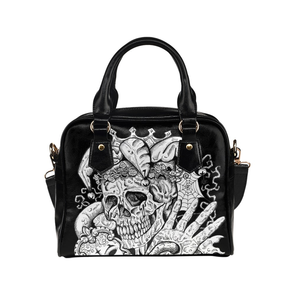 Jester Skull Shoulder Handbag