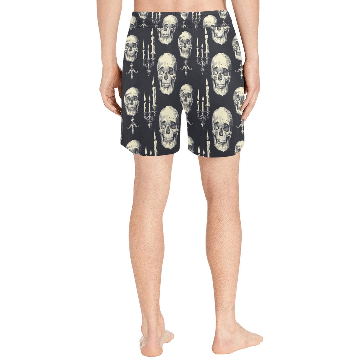 Skulls And Candles Men's Mid-Length Swim Shorts