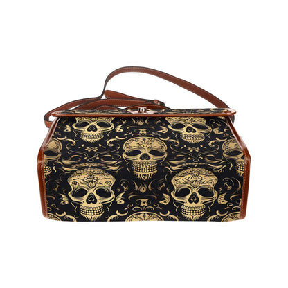 Stylized Skulls Waterproof Canvas Bag