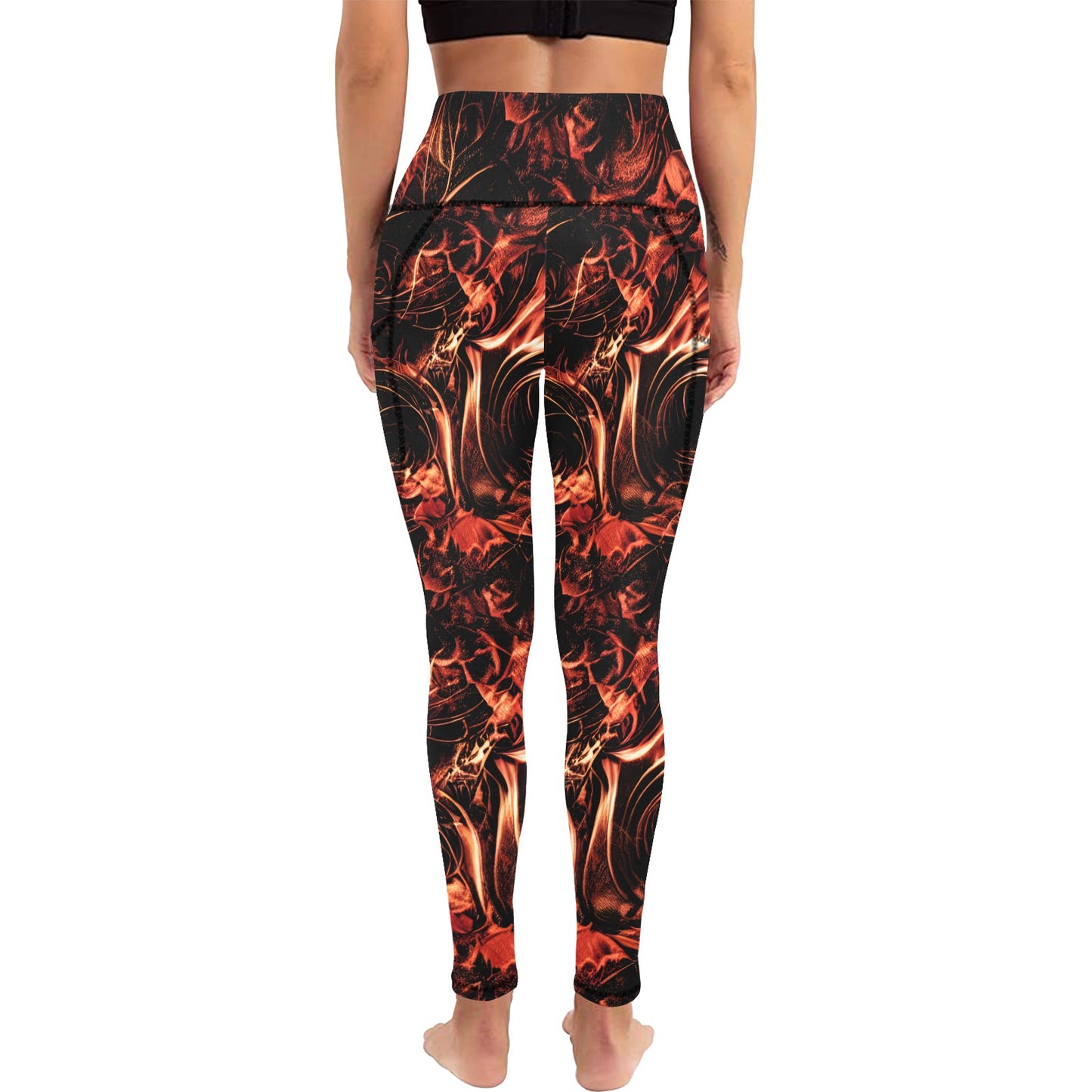 Fire Storm Leggings with Pockets