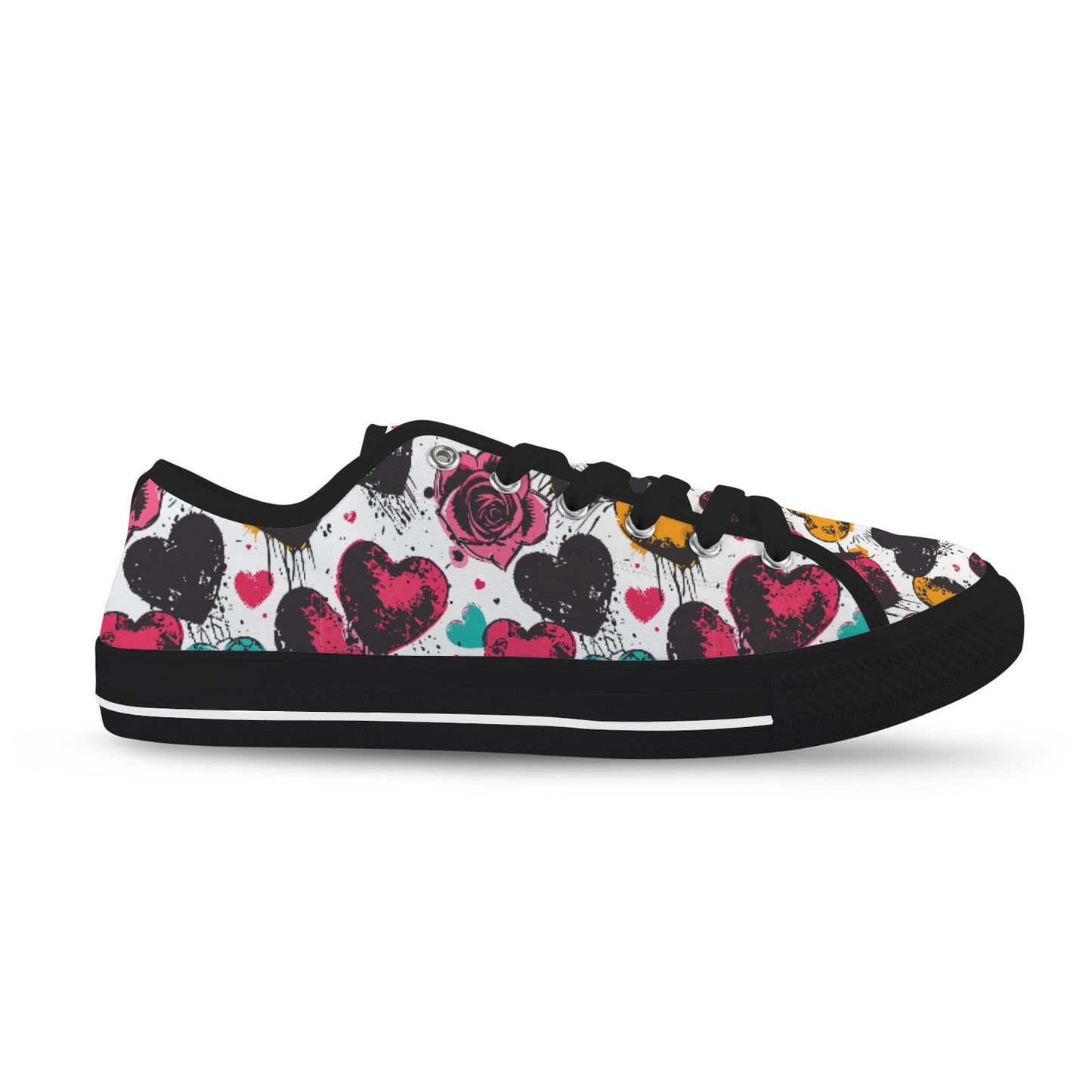 Rebel Hearts Low Top Women's Shoes