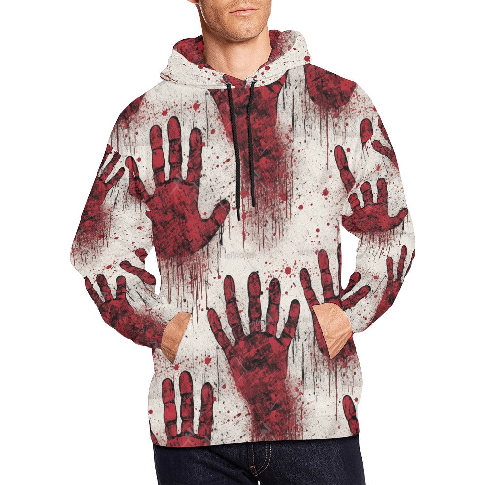 Bloody Hand Prints Hoodie