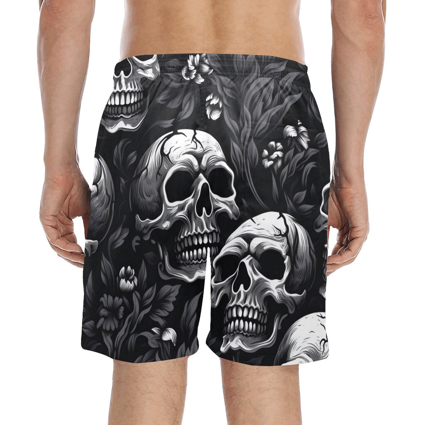 Skulls And Decay Beach Shorts