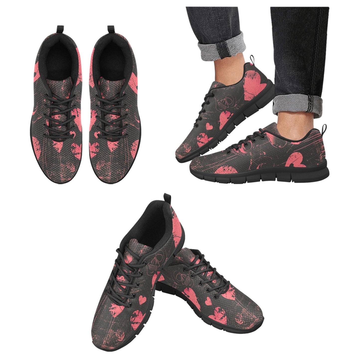 Faded Gothic Breathable Sneakers