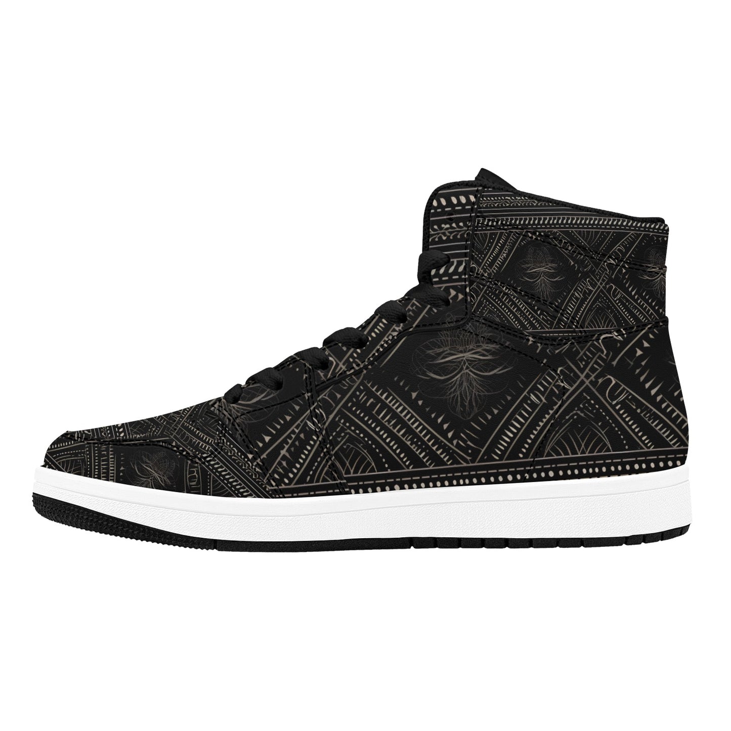 Gothic Design Men's High Top Sneakers