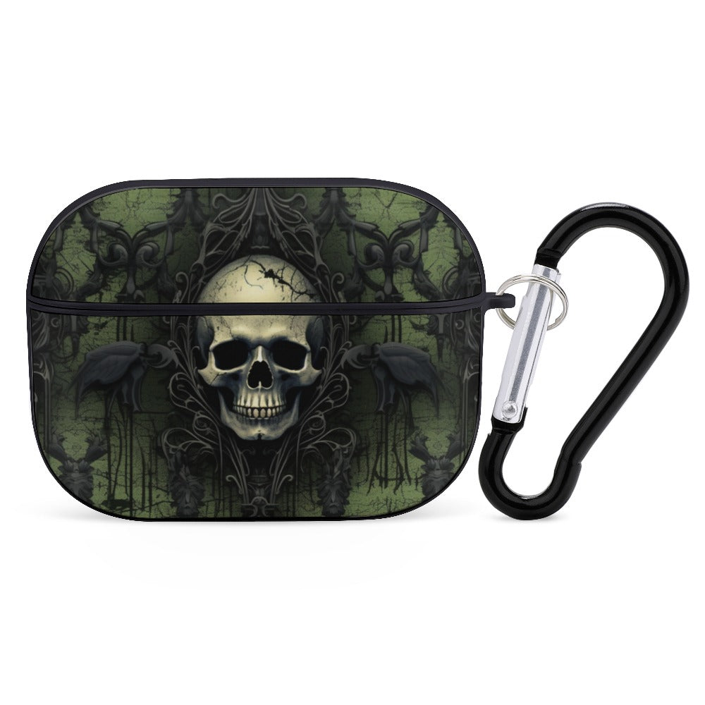 Skulls And Gothic Green Apple AirPods Pro Headphone Cover
