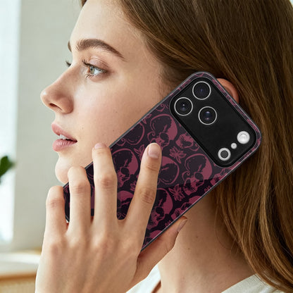 Purple Skulls Apple iPhone 17 Series Glass Phone Case