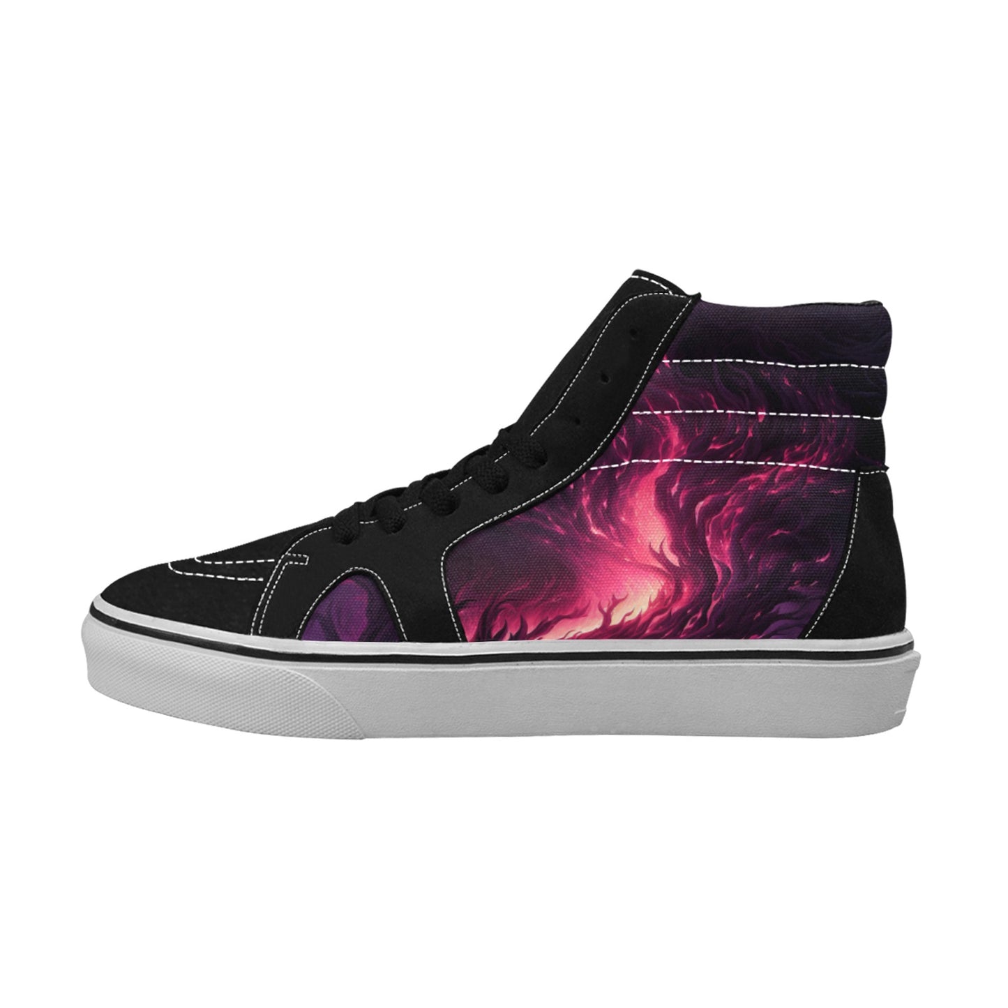 Pink Nightmares High Top Canvas Shoes