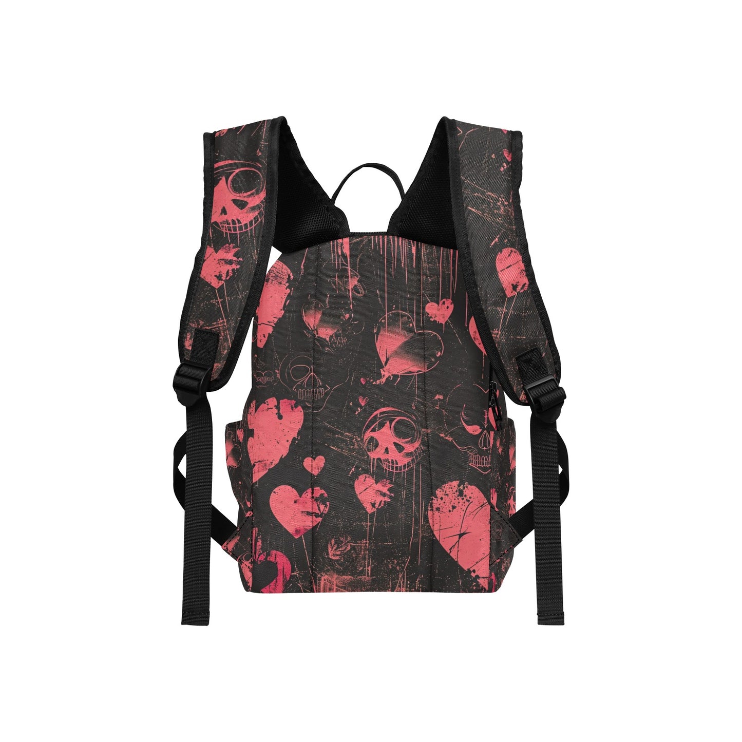 Faded Pink Hearts Lightweight Casual Backpack