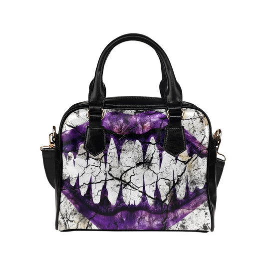 Purple Bite Shoulder Handbag