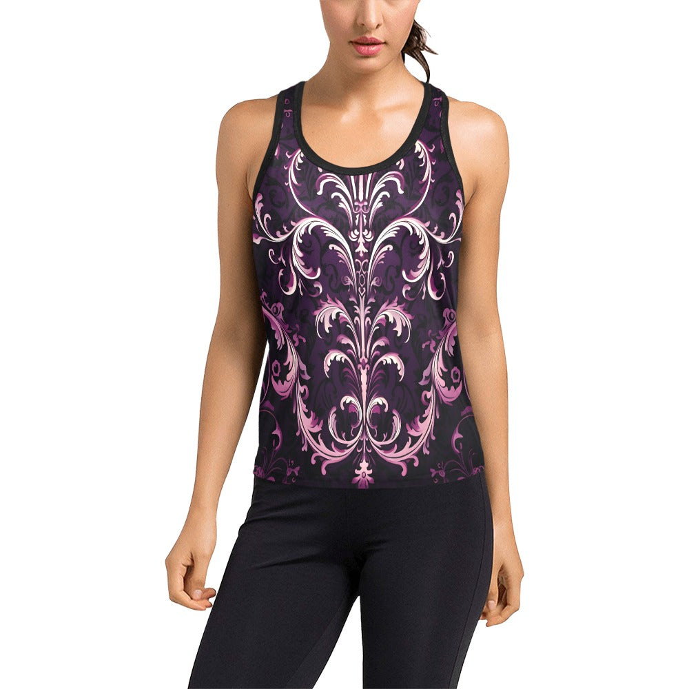 Gothic Purple Racerback Tank Top