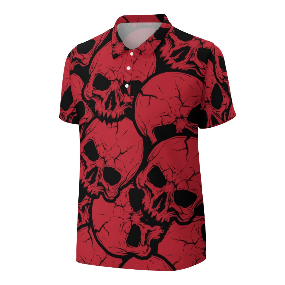 Red Skulls Polo Shirt