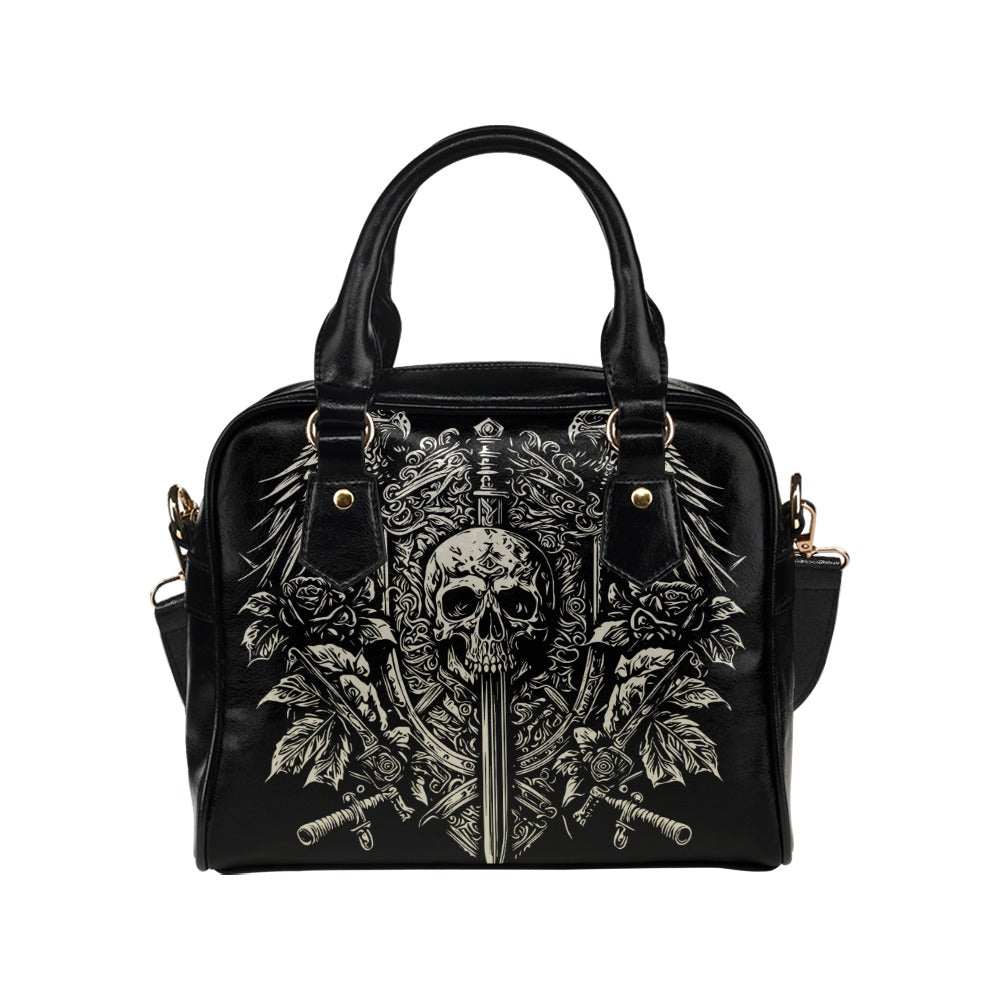 Skull Design Shoulder Handbag