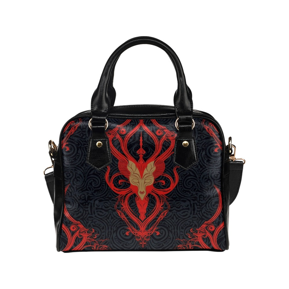 Demonic Design Shoulder Handbag