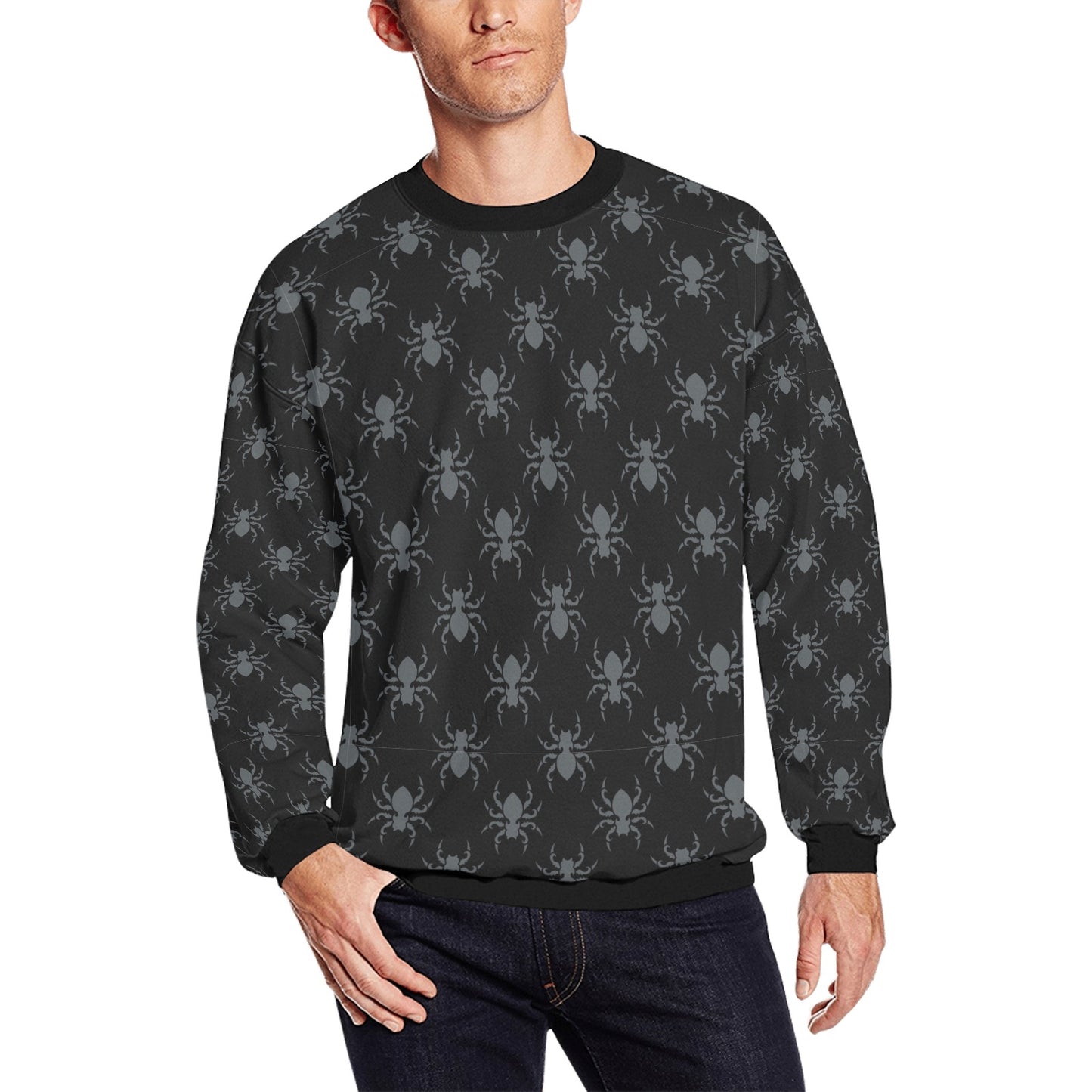 Gothic Spiders Men's Crew Neck Sweatshirt