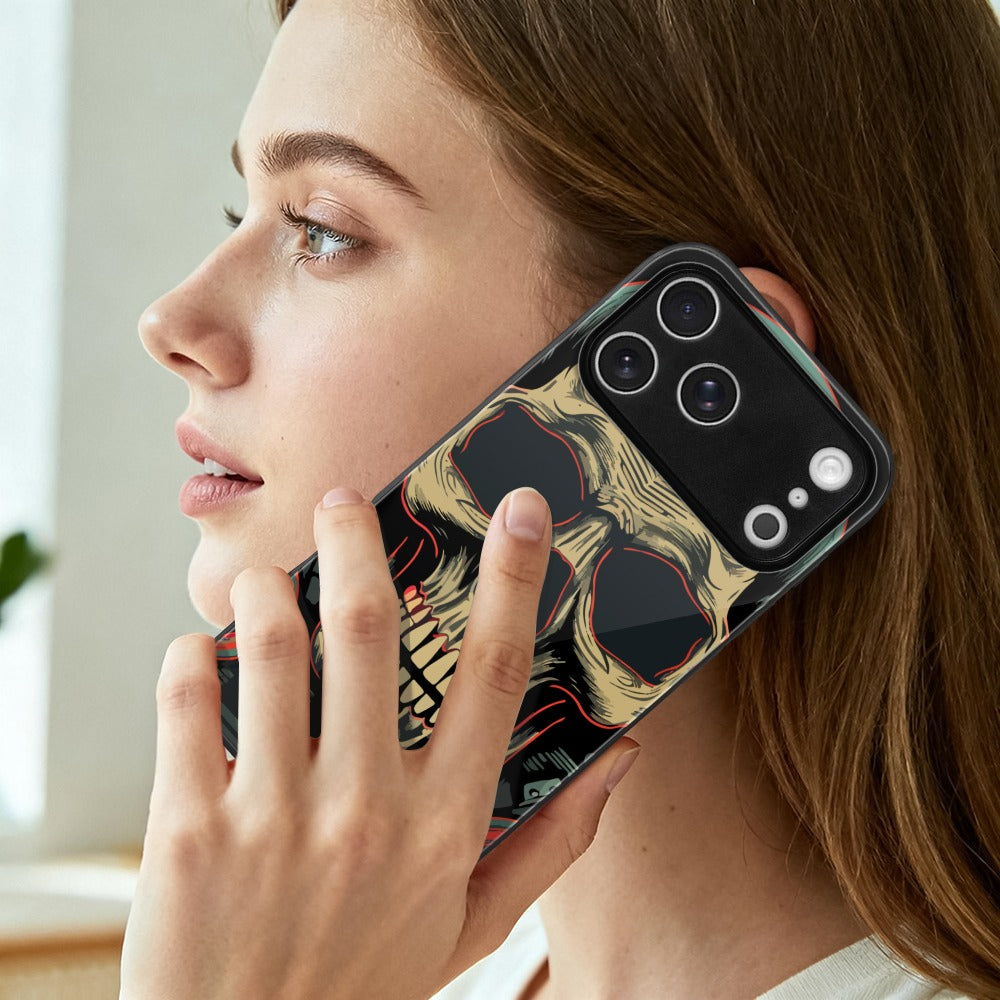 Retro Skulls Apple iPhone 17 Series Glass Phone Case