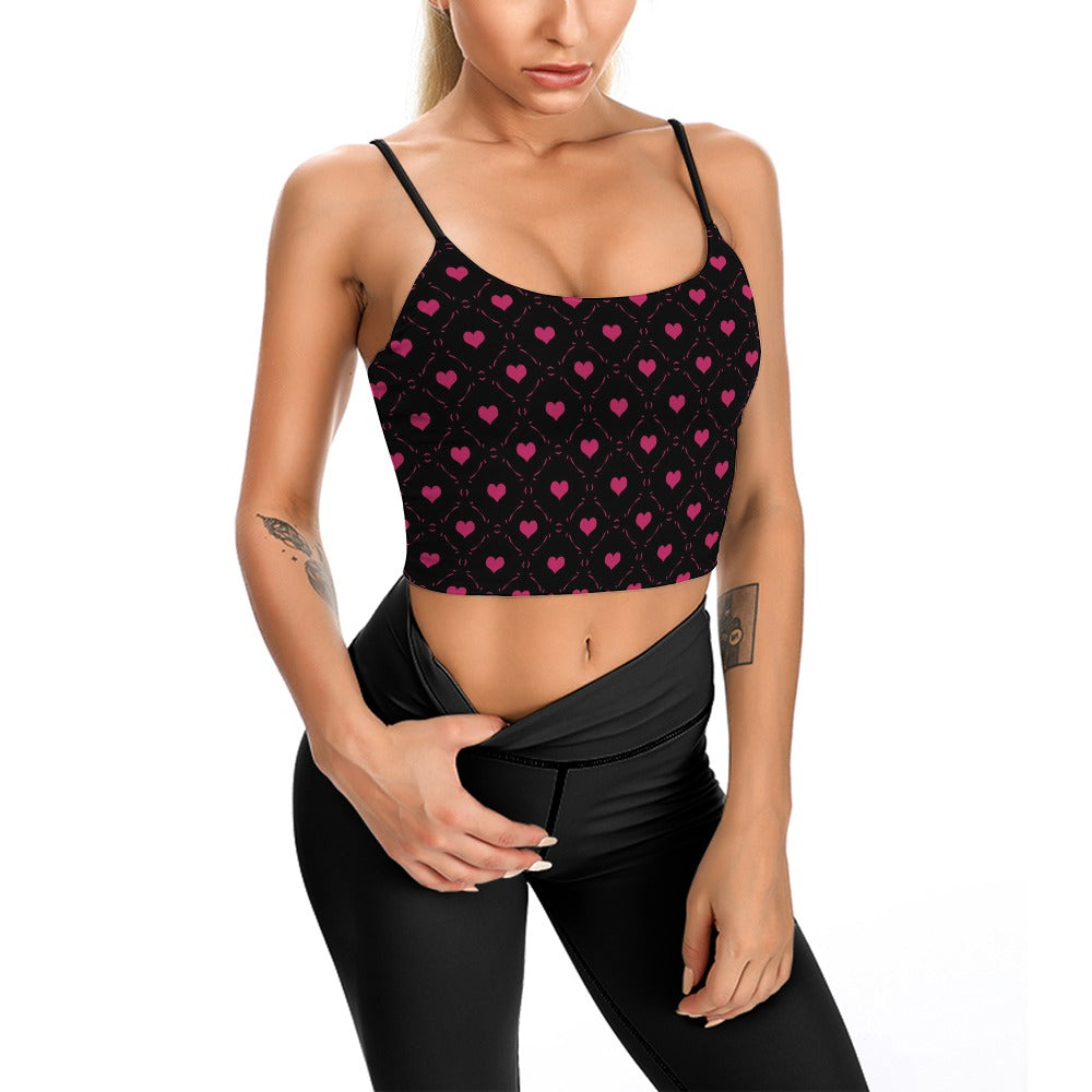 Little Pink Hearts Thin Camisole