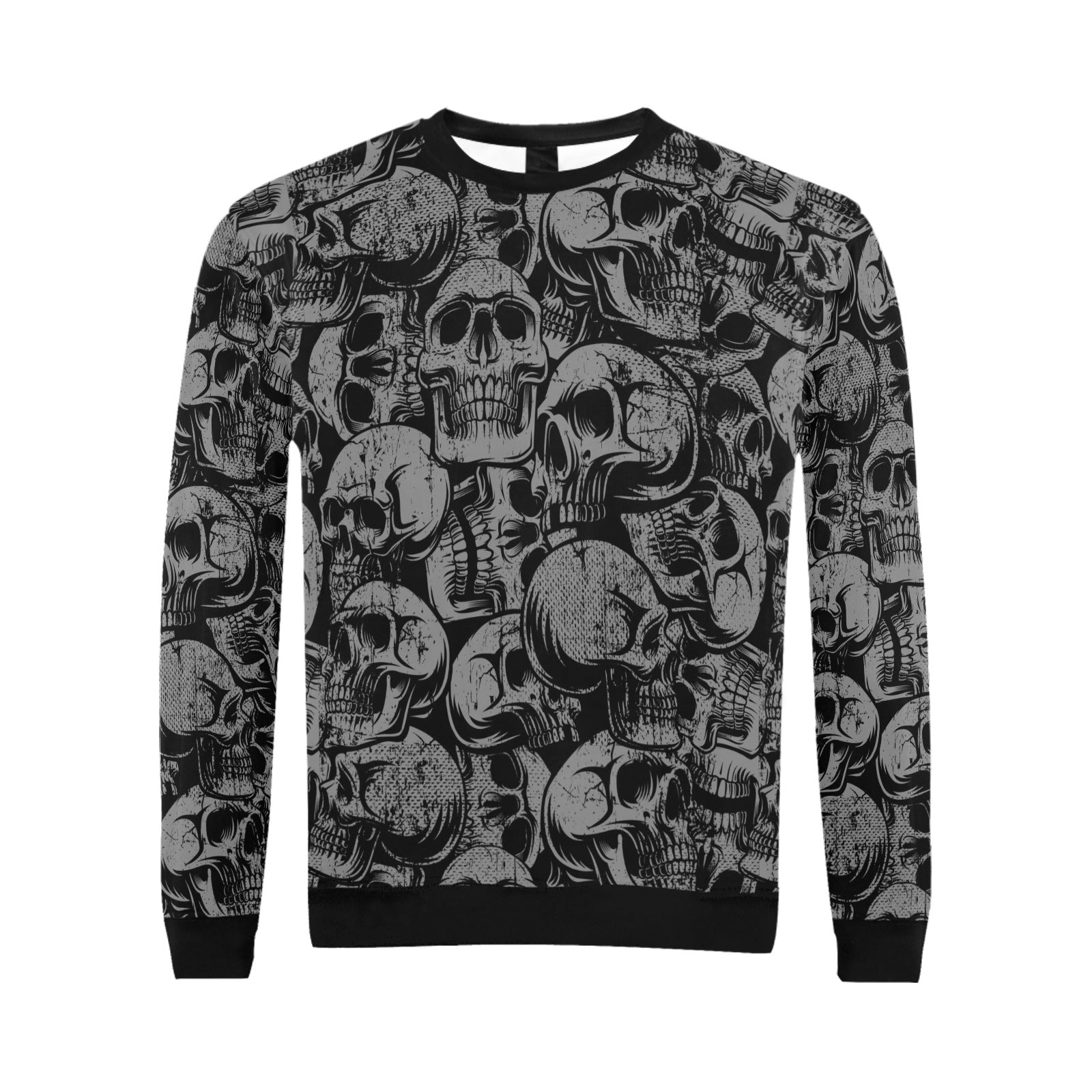 Silver Skulls Men's Crew Neck Sweatshirt