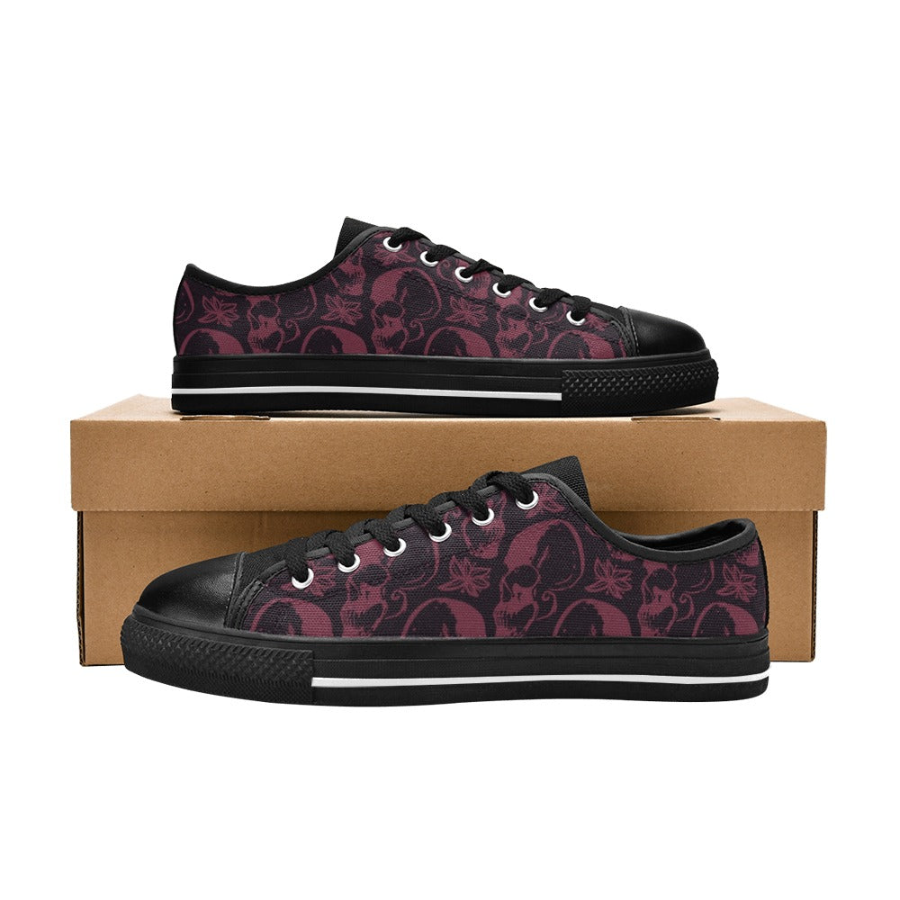 Purple Skulls Aquila Canvas Shoes