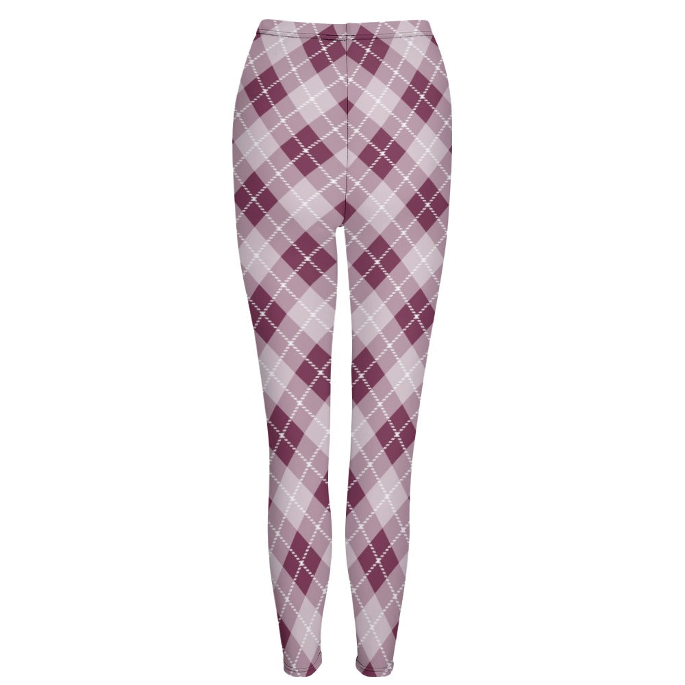 Plum Plaid Leggings