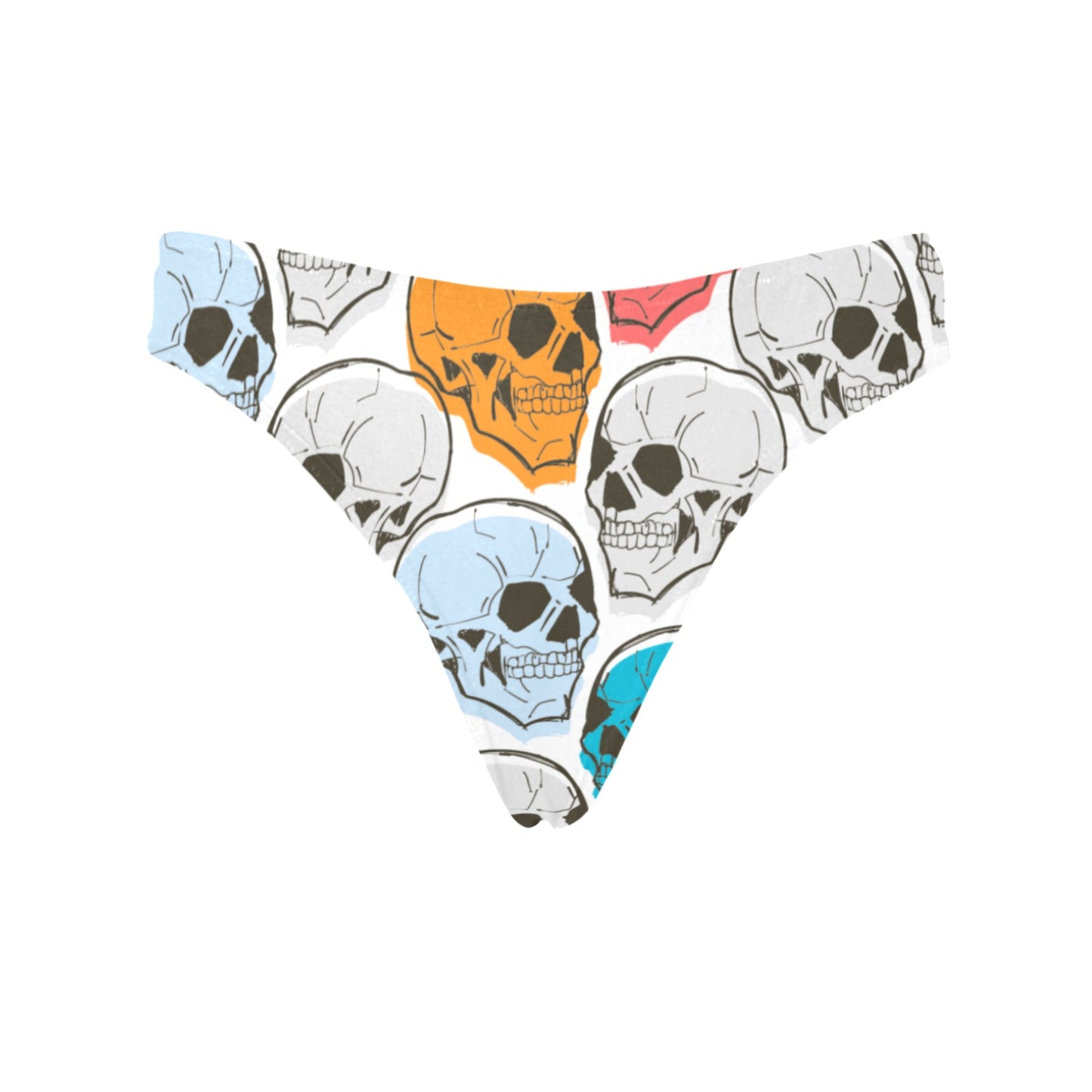 Colorful Skulls Classic Thong