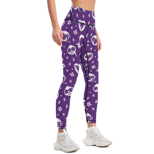 Gothic Purple Yoga Pants