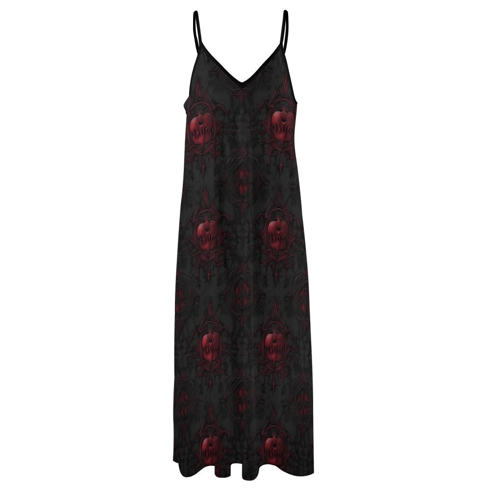 Deathly Apples Sling Ankle Long Dress