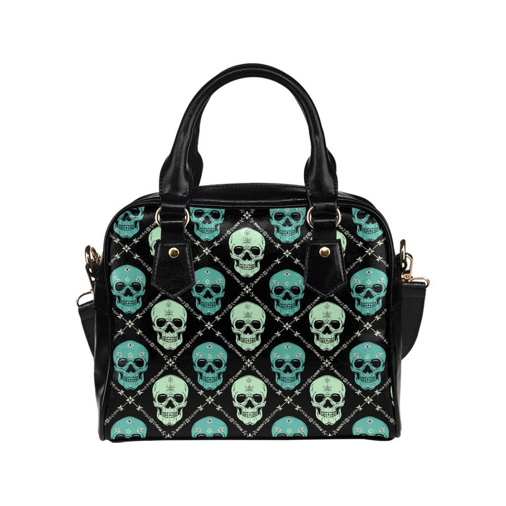 Skull Pattern Shoulder Handbag