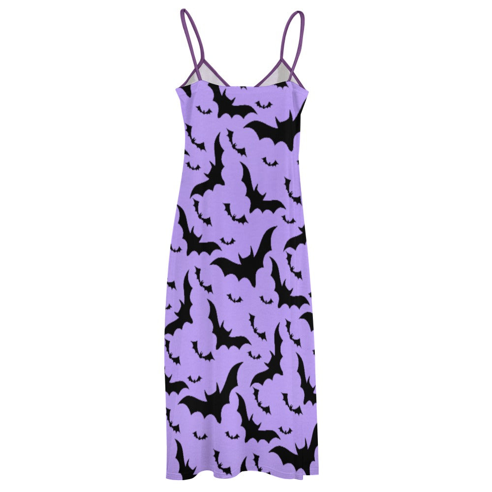 Midnight Bats Sling Ankle Long Dress