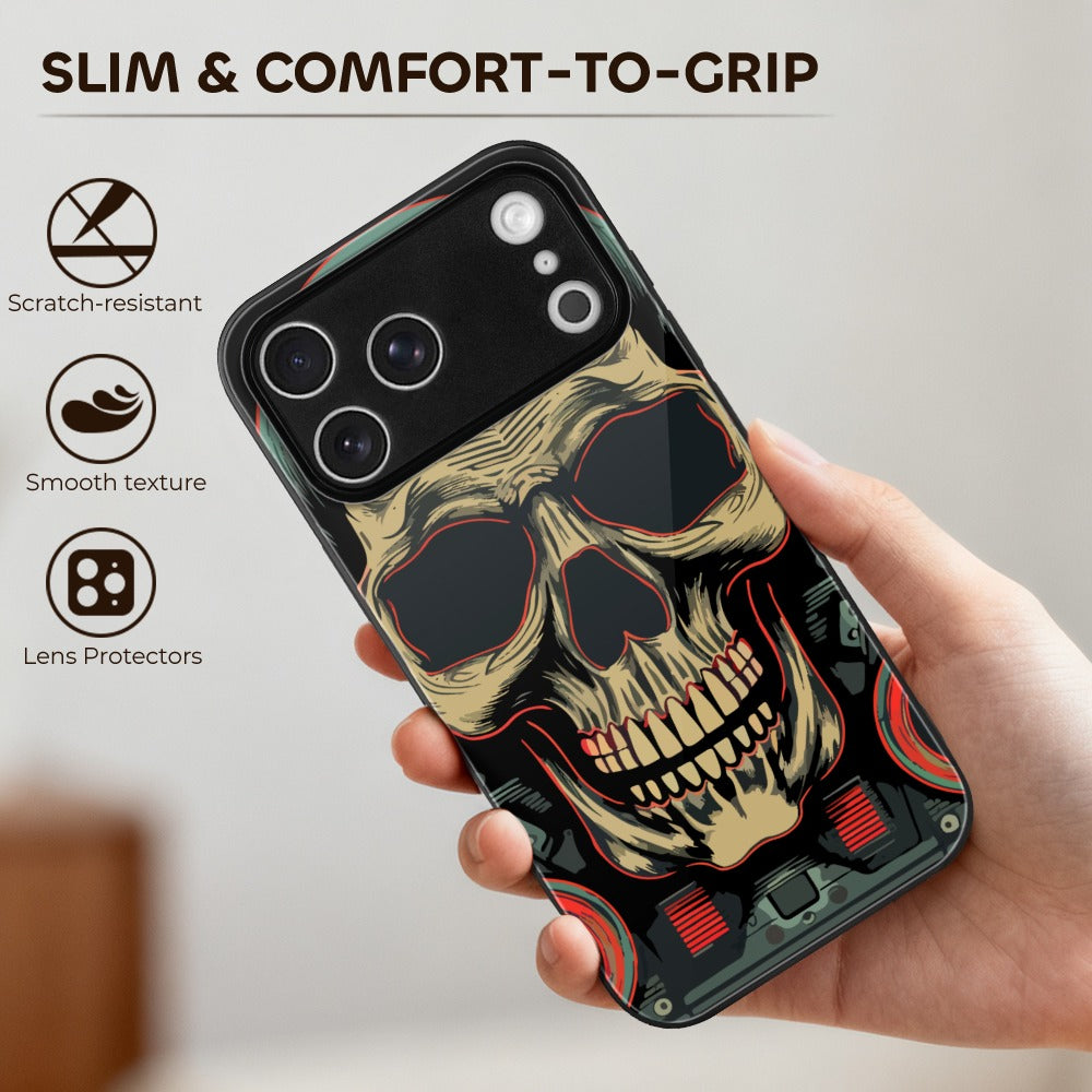 Retro Skulls Apple iPhone 17 Series Glass Phone Case