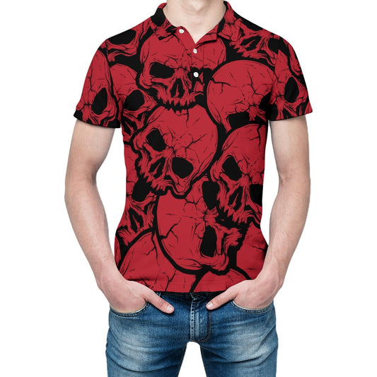 Red Skulls Polo Shirt