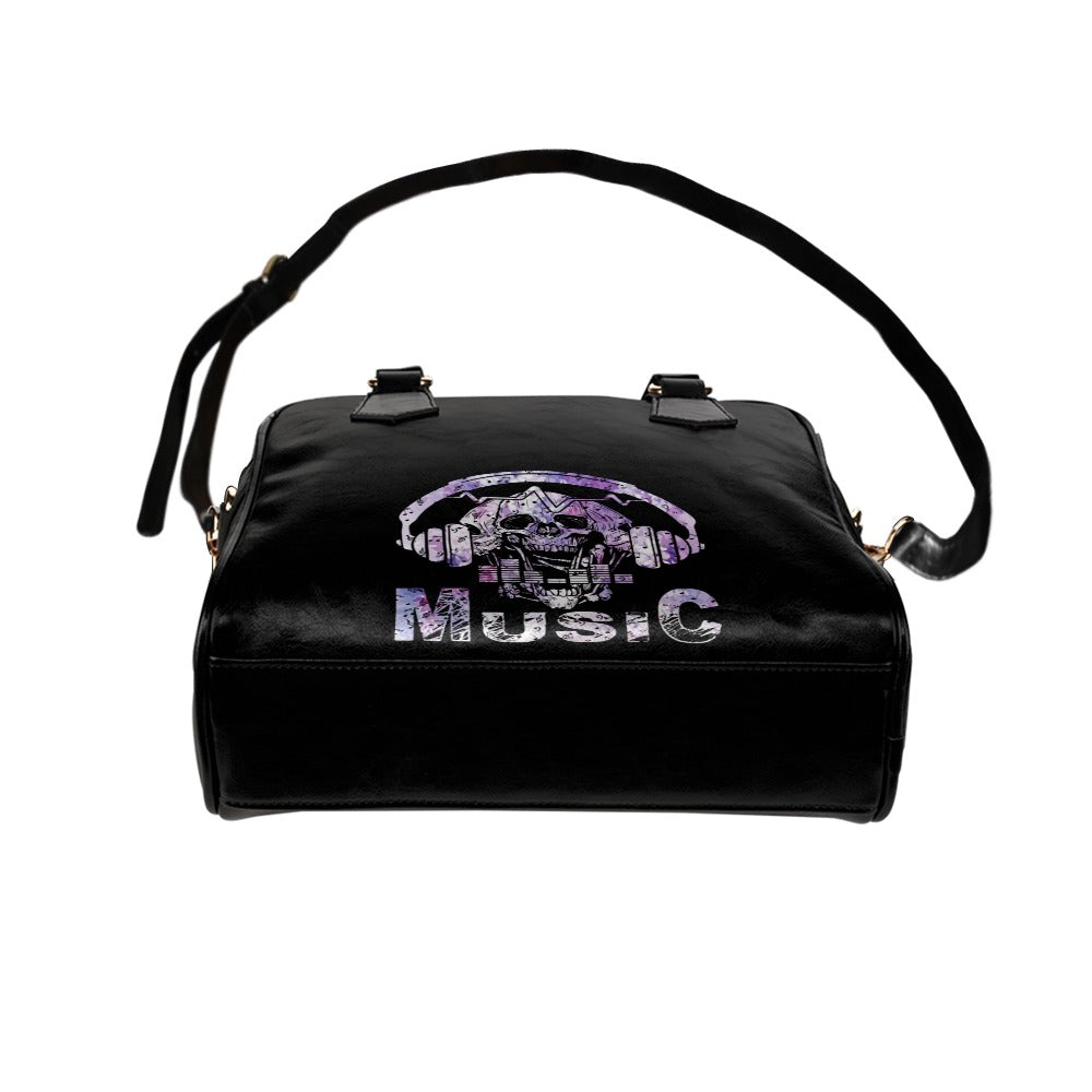 Skull Music Shoulder Handbag