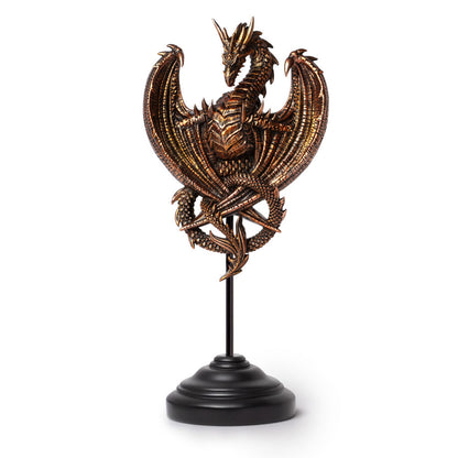 Antiqued Metallic Dragon Ornament