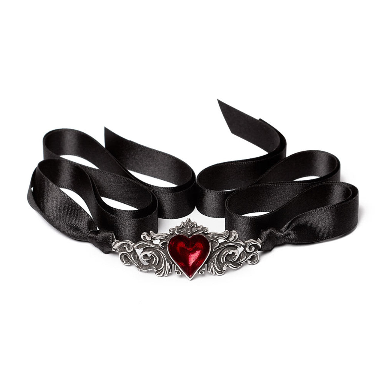 Blood Red Heart Choker