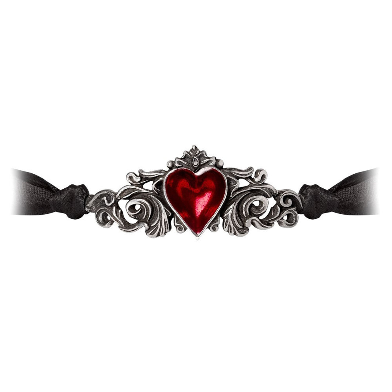 Blood Red Heart Choker