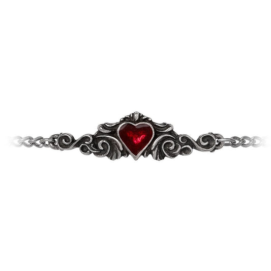 Blood Red Heart Wrist Chain