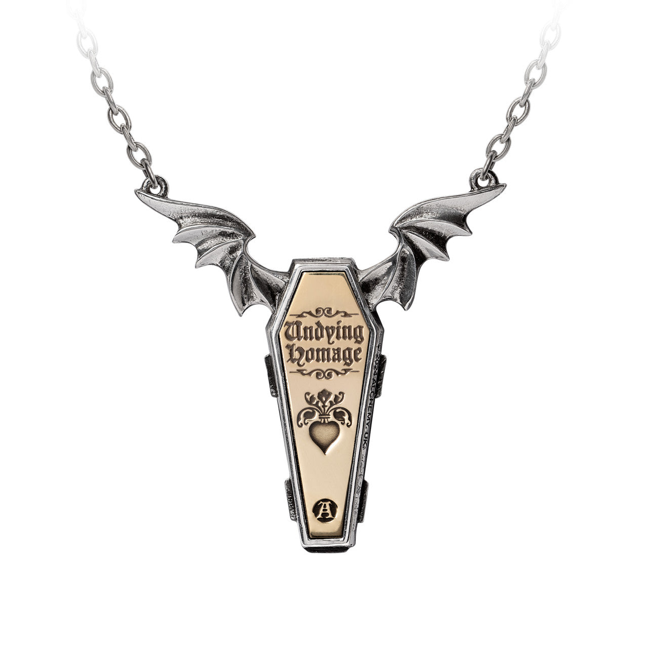 Coffin And Skeleton Couples Necklace