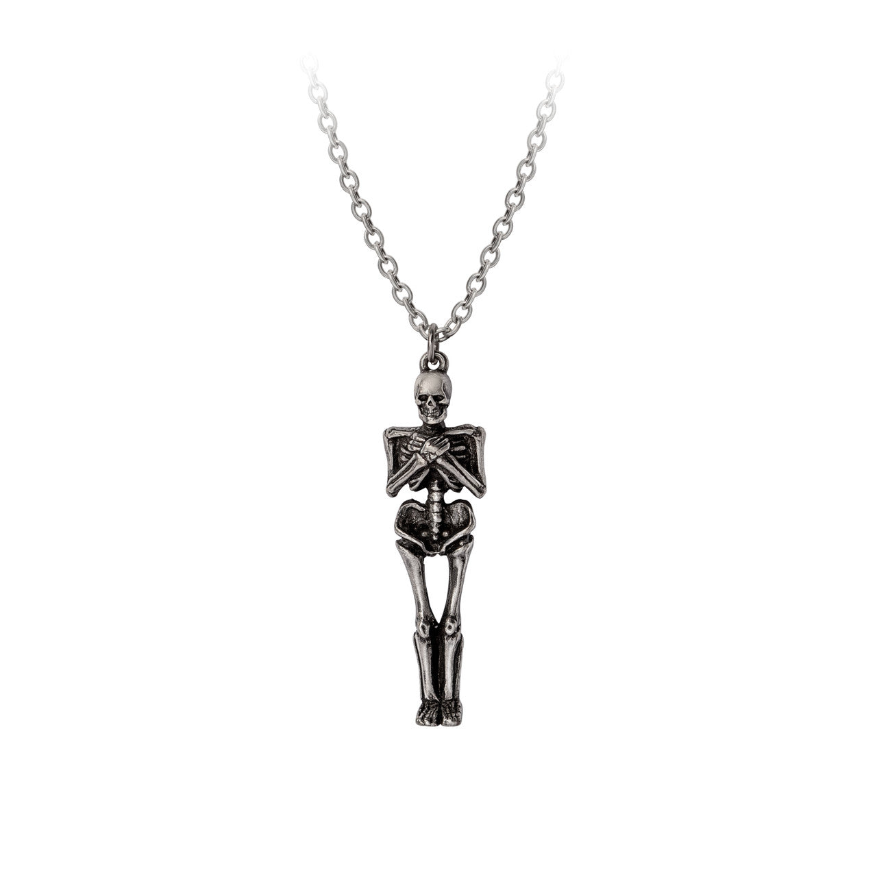 Coffin And Skeleton Couples Necklace