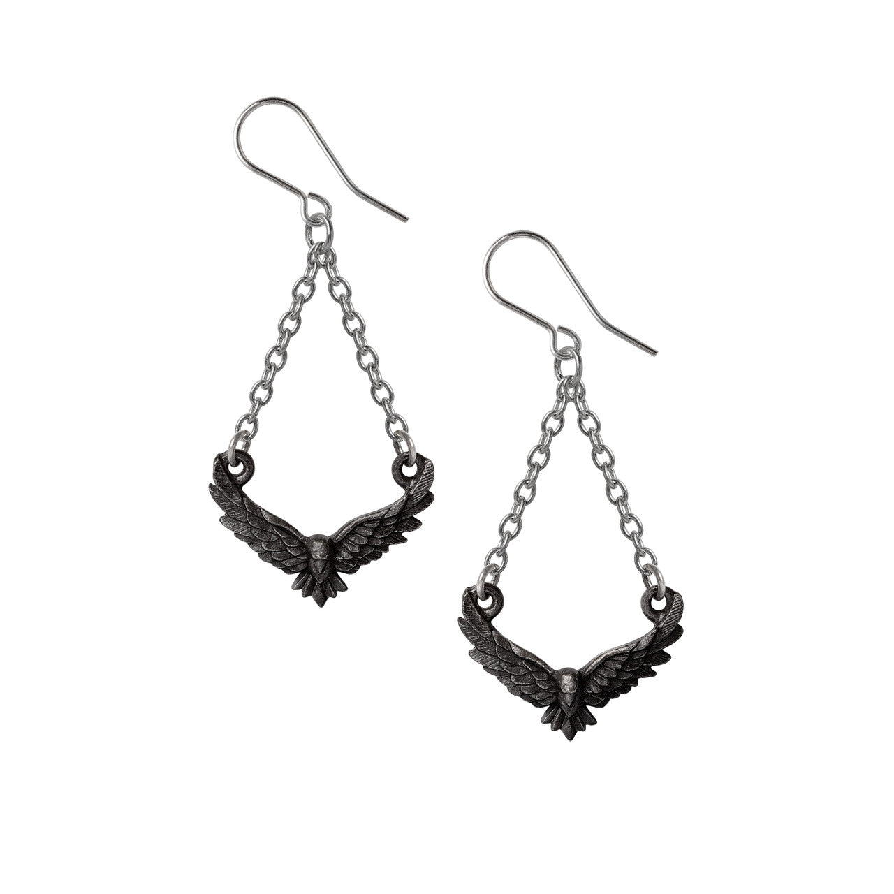 Dark Shadow Raven Earrings