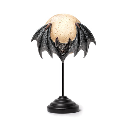 Full Moon and Flying Bat Statue