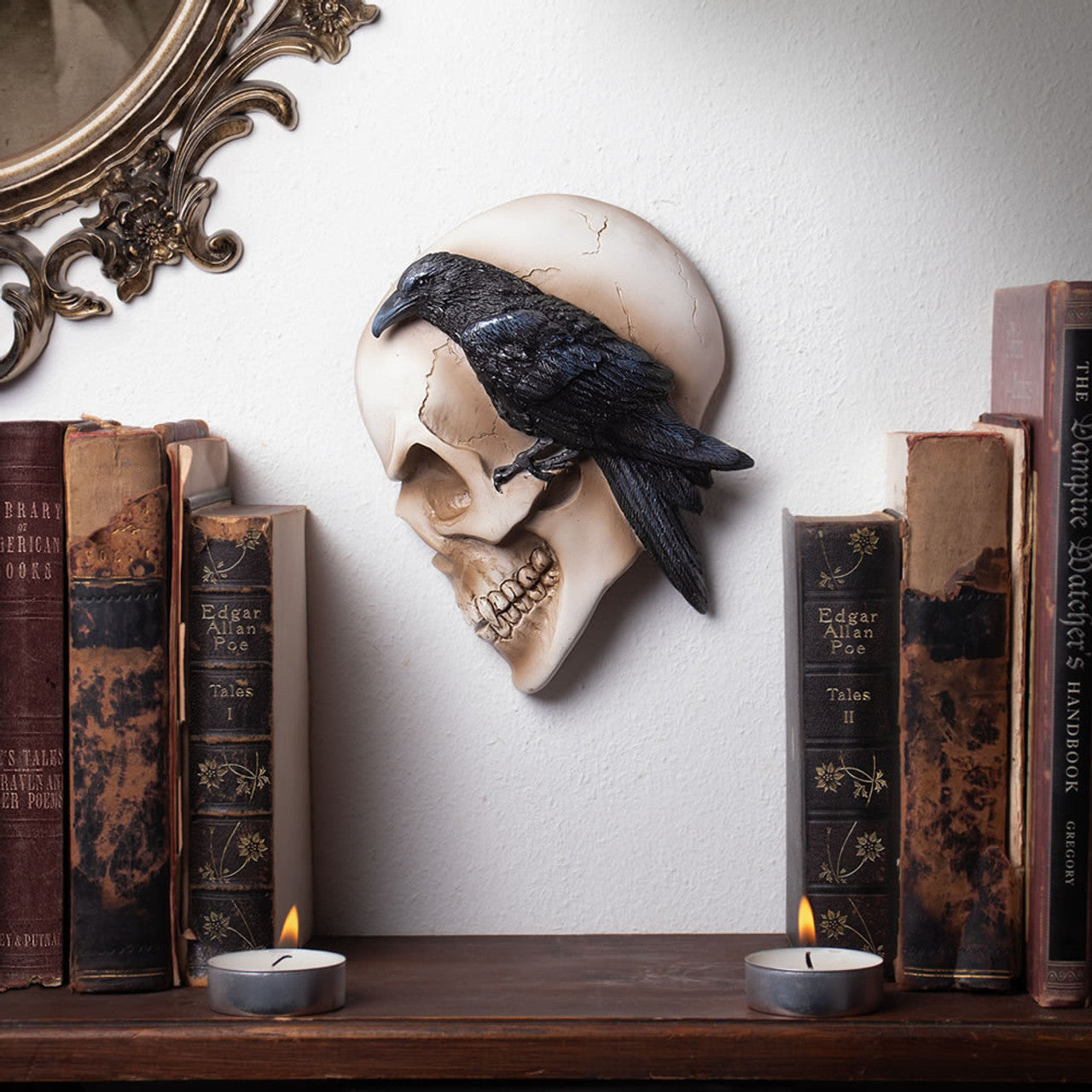Raven And Skull Ornament