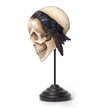 Raven And Skull Masque Ornament
