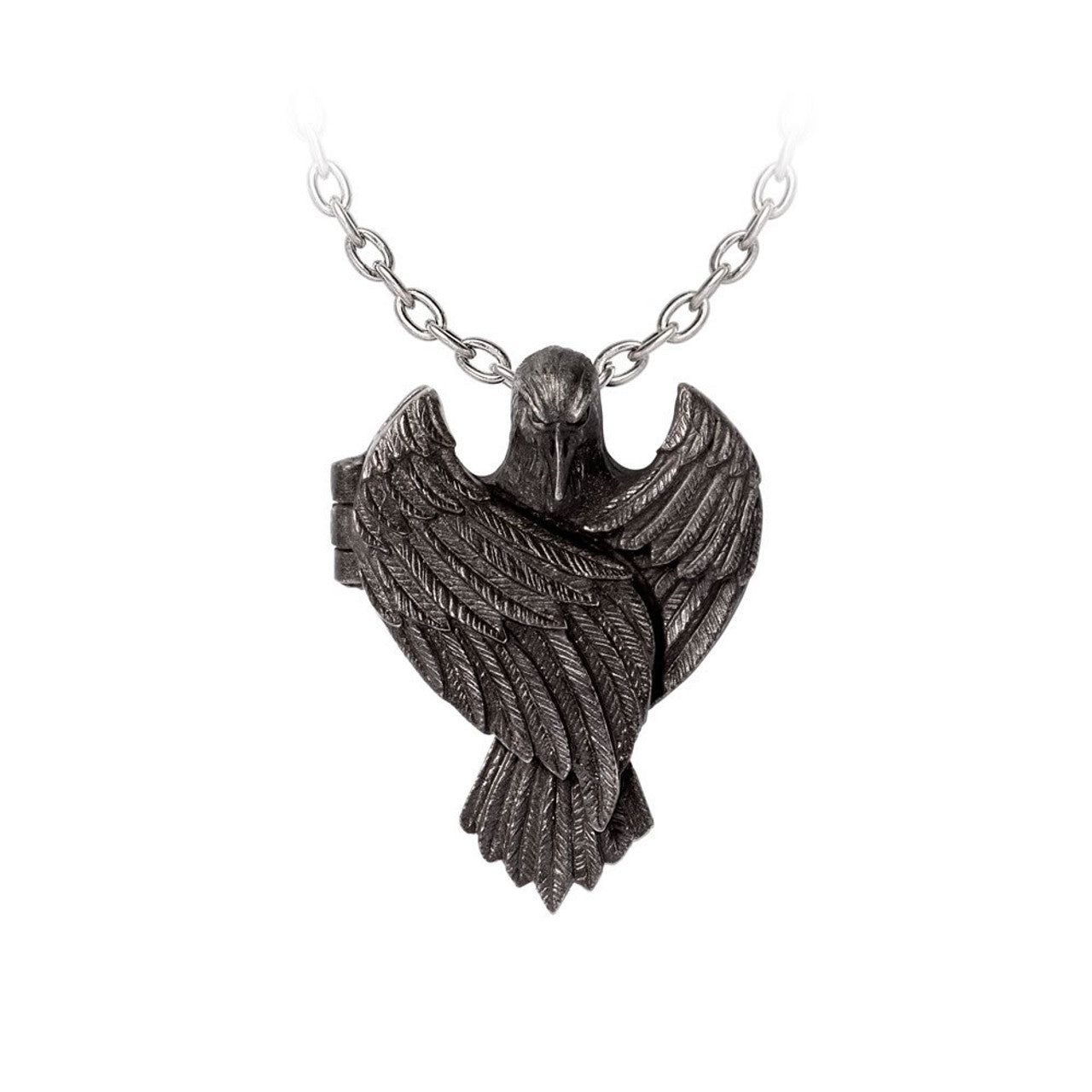 Raven Locket Necklace