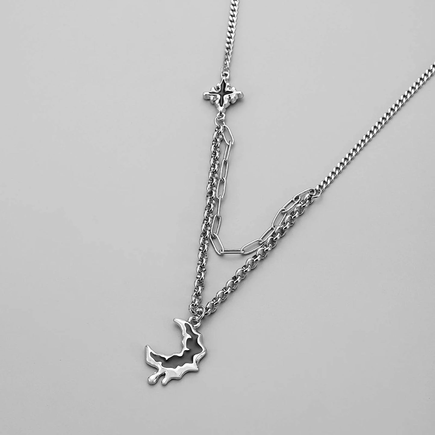 Crescent Moon And Star Necklaces