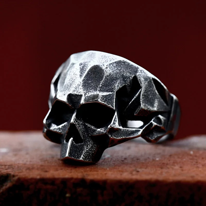 Stone Skull Stainless Steel Ring