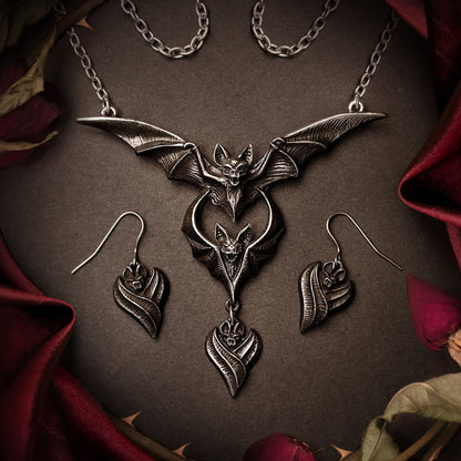 The Eternal Night Vampire Bats Pendant