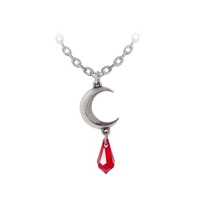 The Moon Goddesses Tear Red Pendant